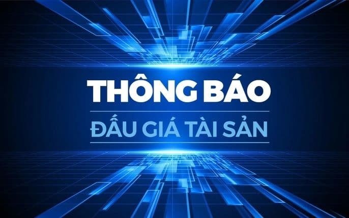 THÔNG BÁO VỀ VIỆC BÁN ĐẤU GIÁ TÀI SẢN